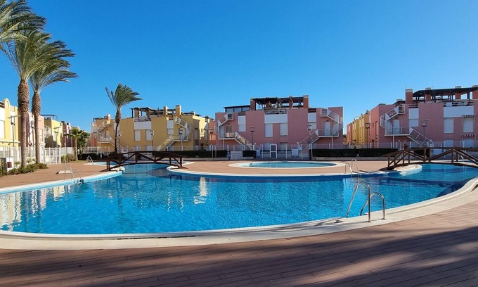 Puerto Rey Apartment | Laguna Beach 2-bedroom apartment with sun terrace, sea views, Wifi