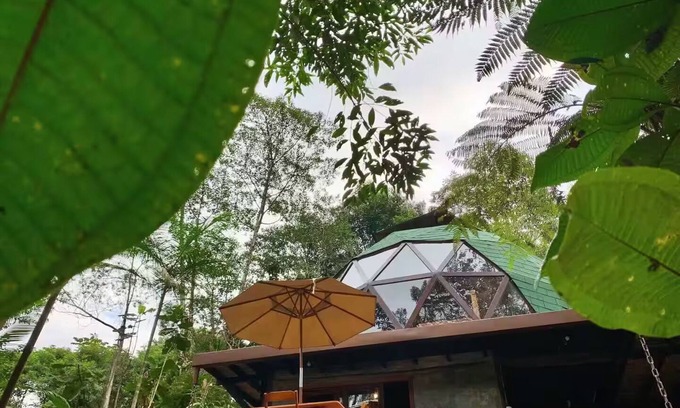 Picinguaba House | Laje Waterfall Dome, with relaxing wet sauna