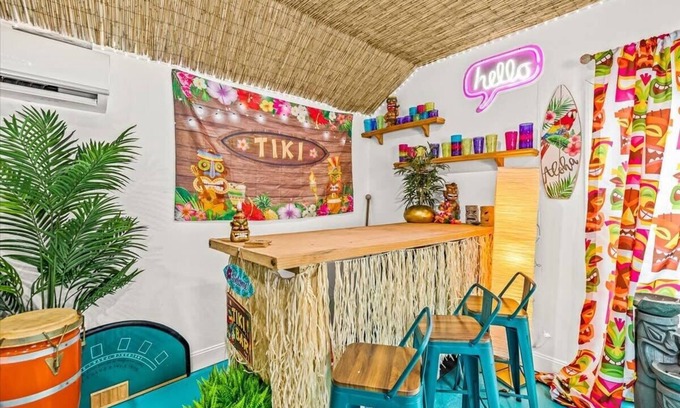 White Lake House | Lakefront Tiki Retreat with Hot Tub!