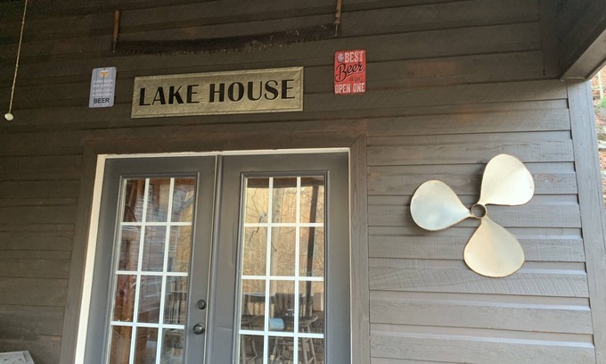 Sharps Chapel House | Lake Front Cabin in Private Cove with Covered Dock