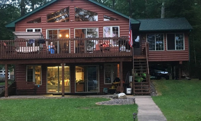 Chief Lake Cabin | Lake FrontHome Chippewa Flowage. Great swim area with gradual slope sandy lake
