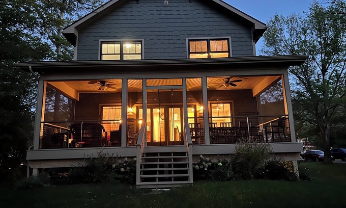 Ticonderoga House | Lake George. Beautiful, spacious 5-bedroom lakefront home. Newly listed.
