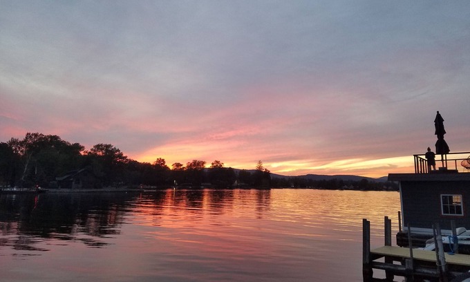 Cleverdale House | Lake George House - Waterfront w Dock, Outdoor Kitchen great swimming & fishing