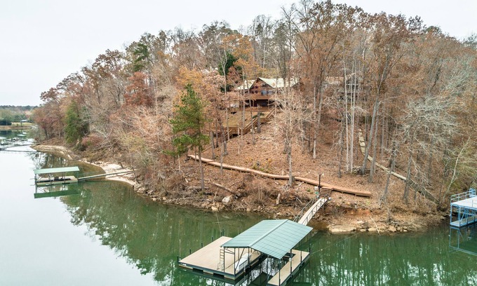 Westminster House | Lake Hartwell Mountain Home with Stunning Views and Deep Water Private Dock