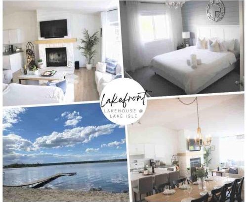 Silver Sands House | Lake Isle Lakehouse - Private Beach - Ice Fishing