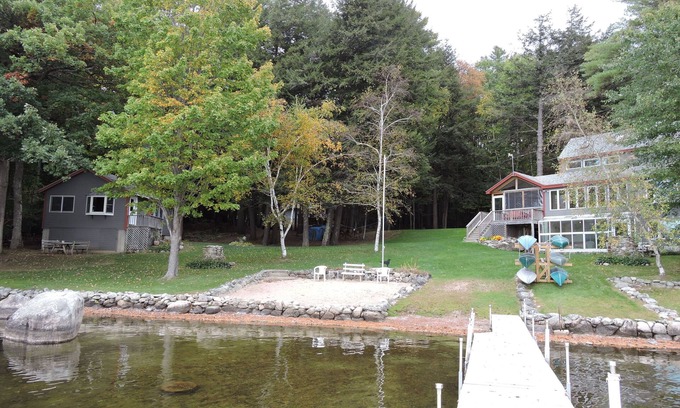Moultonborough House | Lake Kanasatka Home and Guest House Sleeping 14 Beach Dock