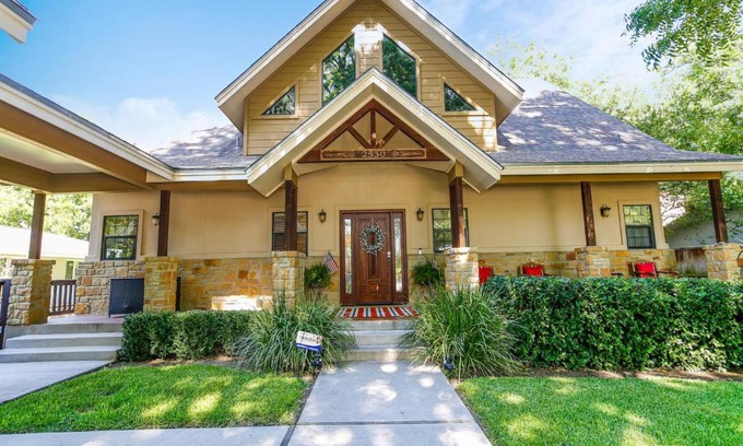 Kingsland House | Lake LBJ Waterfront House w/Private Boat Slip, Swimming Area with Steps to the lake