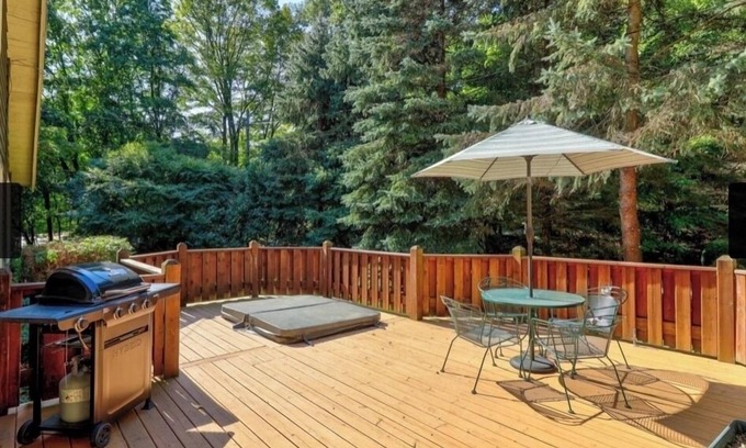 Holland House | Lake Michigan Beach Home in Holland, across st from beach, with firepit, grill