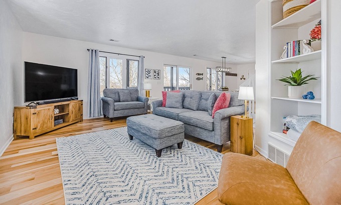 Macatawa House | Lake View Home with Gas Fireplace, High-Speed WiFi, and Private Washer/Dryer