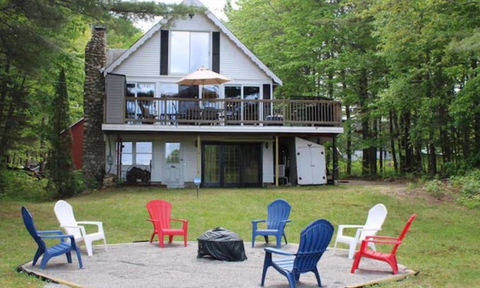 Standish House | Lake view home with water access