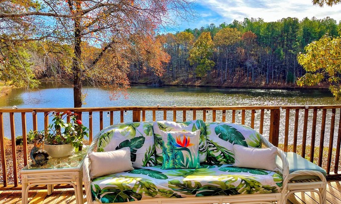 Wake Forest Other | LAKE VIEW RETREAT: Water Front Home - Fishing Allowed