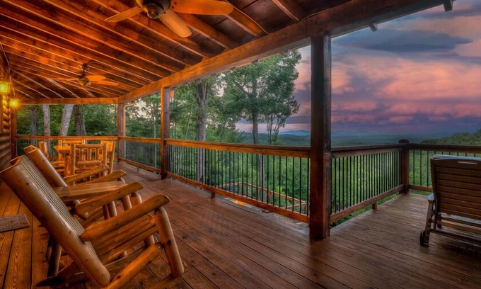 Ridges Over the Lake Cabin | Lake Vista Lodge- Beautiful Mountain and Lake View | Hot Tub | Game Room | Firepit
