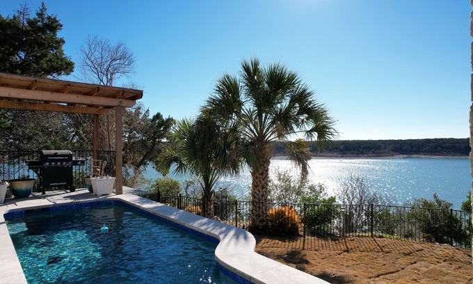 Belton House | Lakefront 3 Bedroom Home with Gorgeous Sunsets and Private Pool & NEW Spa!