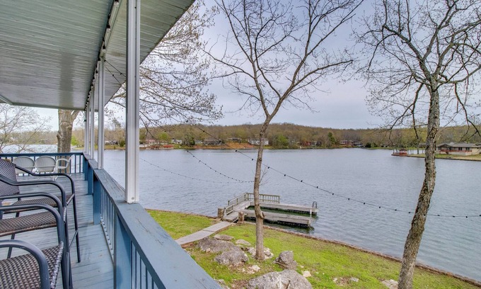 Cherokee Village House | Lakefront Arkansas Abode - Deck, Grill & Fire Pit!