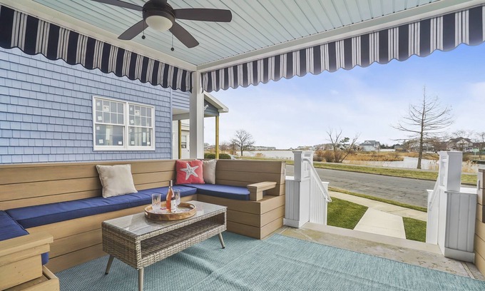 Wall House | Lakefront beach house, newly furnished, w/amazing location, porch and amenities!
