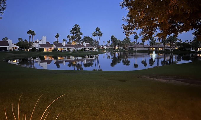 Rancho Mirage Condo | Lakefront Beauty - listen to the birds chirp while drinking your morning coffee