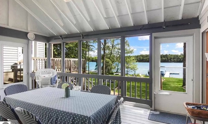 Lake Ann House | Lakefront Bliss: Spacious Home on Lake Ann perfect for Large Family 25 min to TC