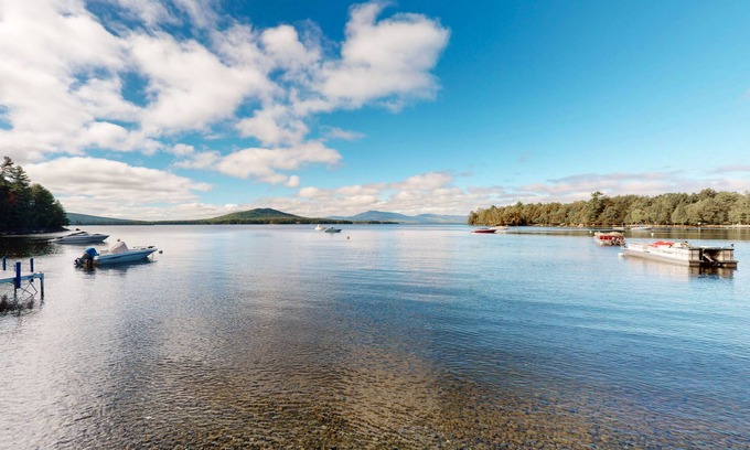 Beaver Cove Cabin | Lakefront Cabin on a Double Lot w/500' of Pebble Beach, Outdoor Fireplace, WiFi