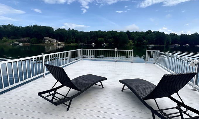 Elf Cabin | Lakefront cabin with double decker dock. Private secluded lakefront lot.