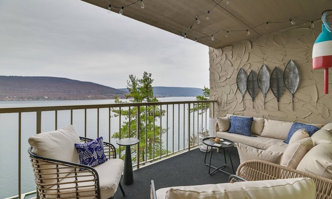 Canandaigua Condo | Lakefront Canandaigua Condo w/Stunning Views