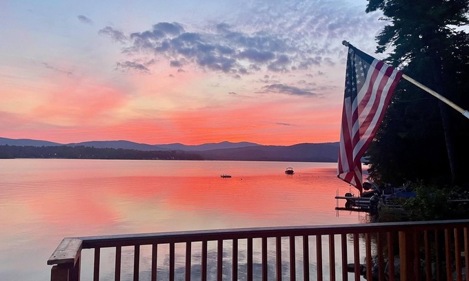 Bridgewater Cottage | Lakefront Cottage on Newfound Lake with Sandy Beach and Best Views on the Lake!