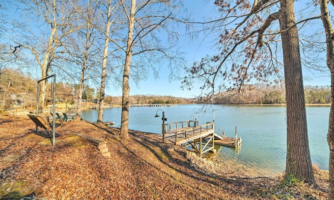 Harrison House | Lakefront Harrison Home w/Sunroom, Deck, & Dock!