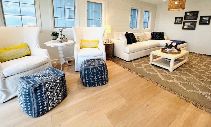 Grand Beach House | Lakefront home, huge bunk room, near park, swimspa