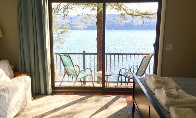 Moravia House | Lakefront home on 380' of secluded forested frontage,Lake Pines-Skaneateles Lake