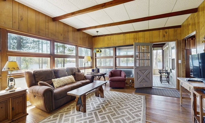 Eagle River House | Lakefront home on private peninsula w/2 piers & lovely water views - 2 dogs OK