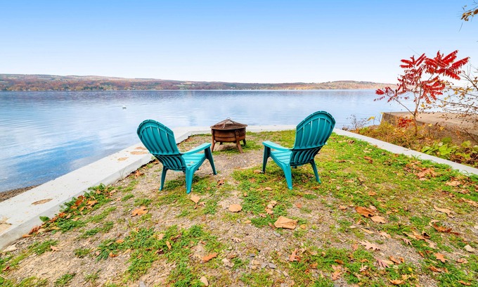 Rushville House | Lakefront home & studio with and two firepits - close to attractions