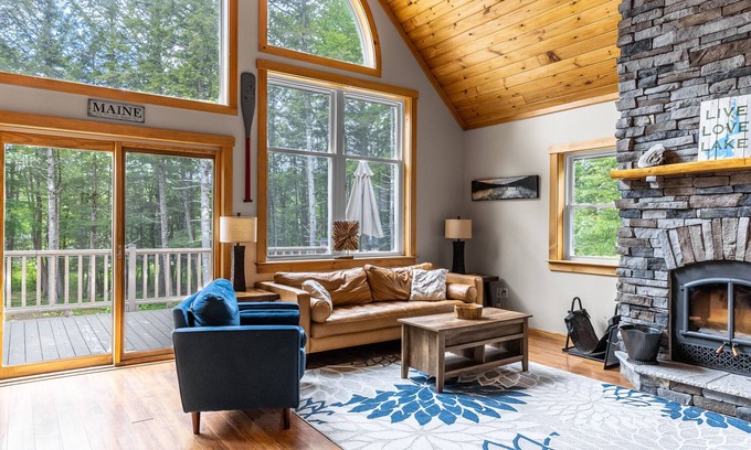 Dover-Foxcroft House | Lakefront house on Sebec Lake, ME. Fast WiFi, chef!