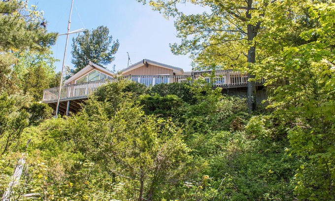 Harbert House | Lakefront house with private beach and amazing view