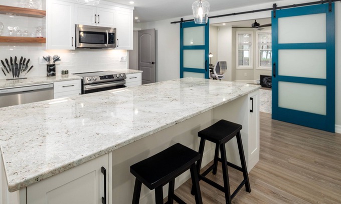 Halifax County Apartment | Lakefront King bed w/lux hot tub.