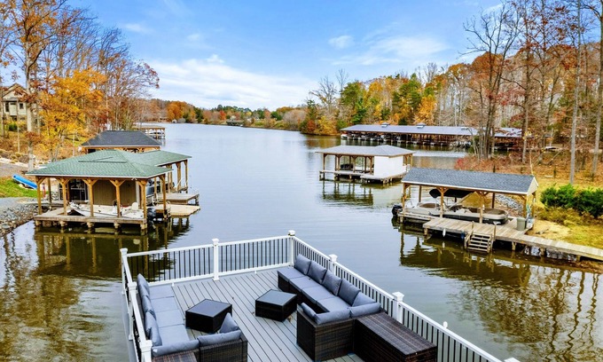 Bumpass House | Lakefront Lake Anna with Cove, Dock, Deck, Hot Tub