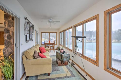 Newaygo House | Lakefront Newaygo Home - Private Dock, Kayaks