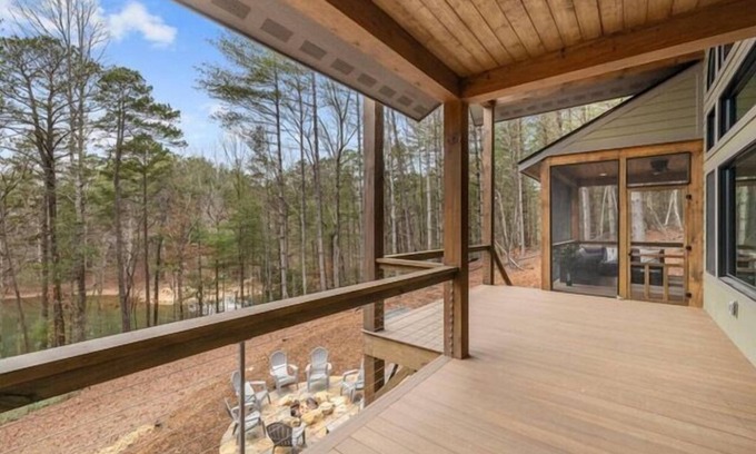 Nebo House | Lakefront on Lake James with Dock Slip & Hot Tub!
