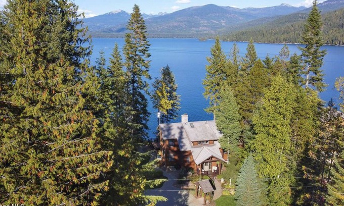 Nordman House | Lakefront Private Home with Boathouse at Priest Lake