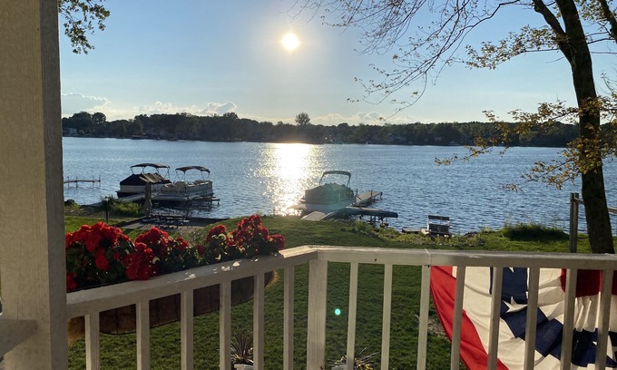 Brighton House | Lakefront Retreat Made Easy with Hot Tub, Lake Toys, Yard Games and Essentials