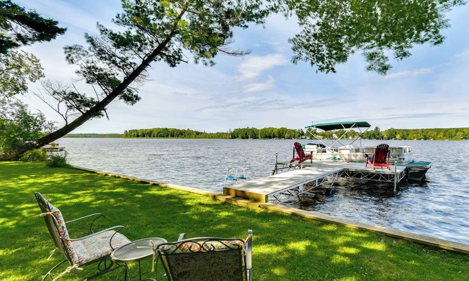 Kalkaska House | Lakefront Retreat w/Pedal Boat & Dock in Kalkaska