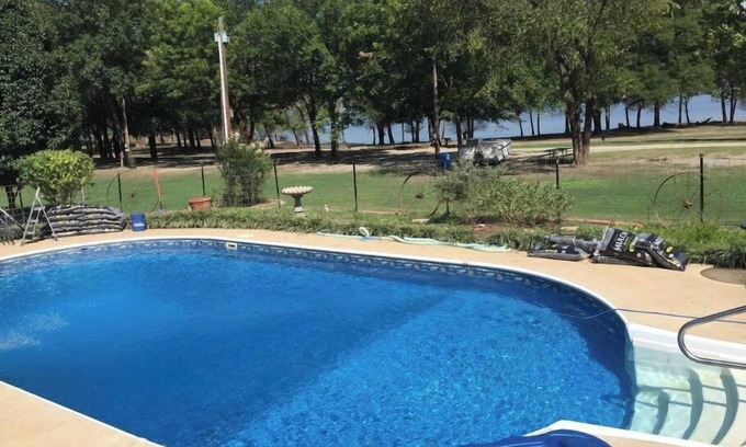 Mayes County House | Lakefront Tiny Farm House, with pool, on quiet Lake Hudson