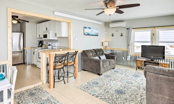 Hamlin County House | Lakefront Vacation Rental with Fire Pit & Dock!