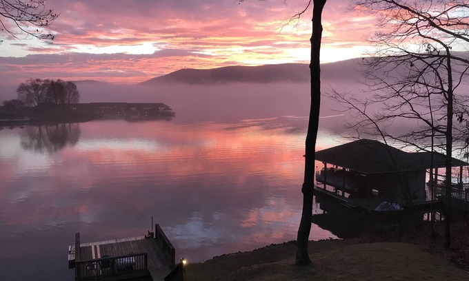 Penhook House | Lakefront with Amazing Mountain and Lake Views, Docks, Fire Pit, Kayaks and More