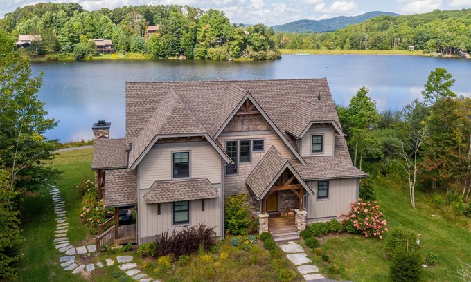 Blowing Rock Cabin | Lakeshore Retreat- new construction in Sweetgrass, right on the lake