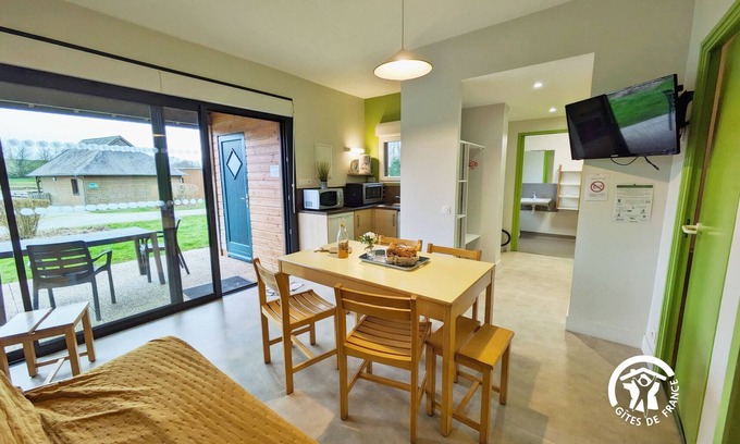 Villiers-Charlemagne Cottage | Lakeside Fishing Chalet for 4-6 Guests with Private Dock, Terrace, and Family Amenities