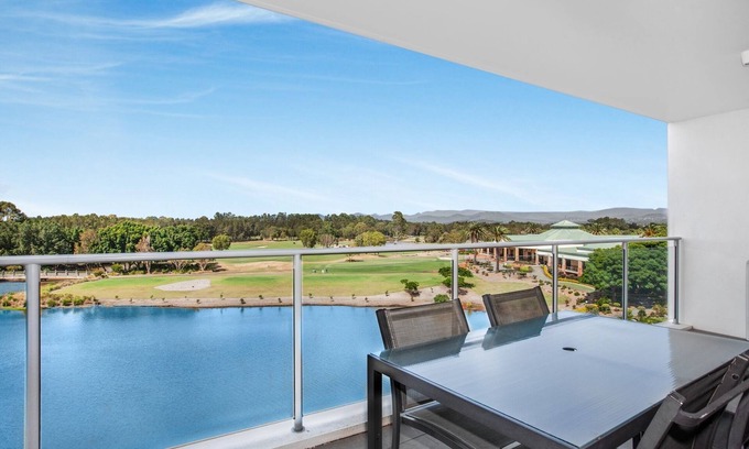 Merrimac Apartment | Lakeside Family Oasis with Pool, Gym and Balcony