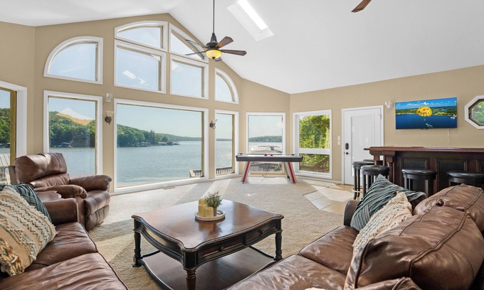 Sunrise Beach House | Lakeside Paradise! Private Dock w/Hot Tub!