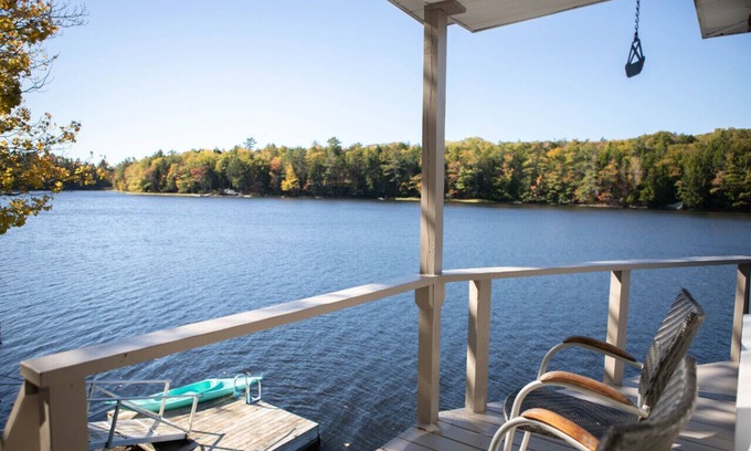 Boothbay House | Lakeside Retreat in Boothbay, Maine with Private Dock & Scenic Views
