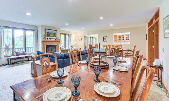 Spooner House | Lakeside Spooner Home w/Game Room & Views!