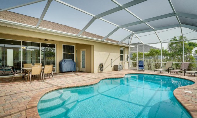 Trafalgar House | Lanai and Pool Family-Friendly Home in Cape Coral
