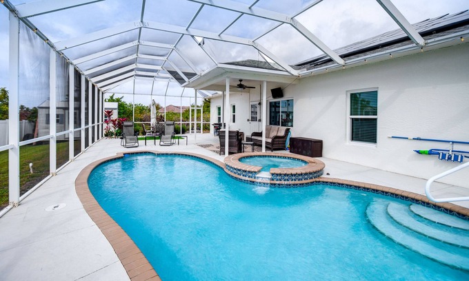 Centennial House | Lanai, Private Pool: Lehigh Acres Home